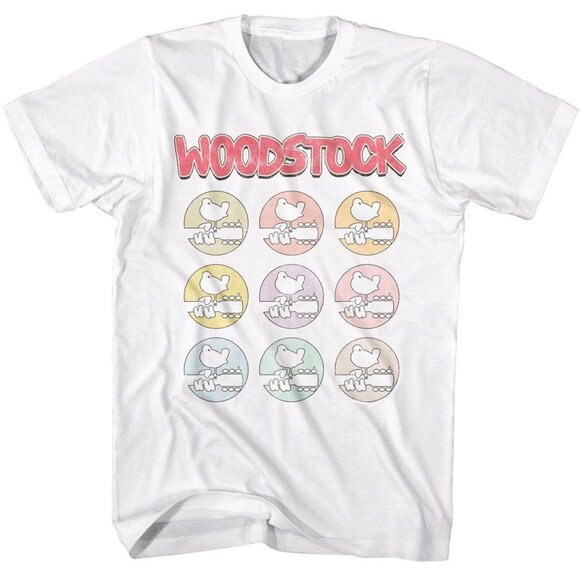 Woodstock Multi Color Icons 1969 Rock Festival Fan Gift Graphic T-Shirt 79 - Picture 1 of 5